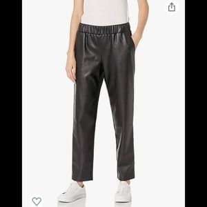 The Drop Faux Leather Joggers NWOT